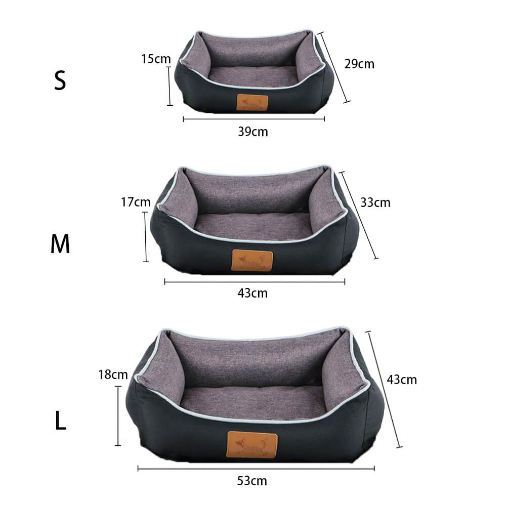 3-teiliges Katzennest-Set aus mit Leinen gefüllter Baumwolle, 10 Sätze, Helle Kaffeefarbe/ Dunkelgrau