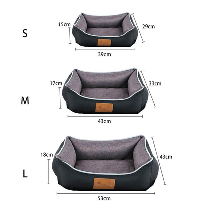 3-teiliges Katzennest-Set aus mit Leinen gefüllter Baumwolle, 10 Sätze, Helle Kaffeefarbe/ Dunkelgrau