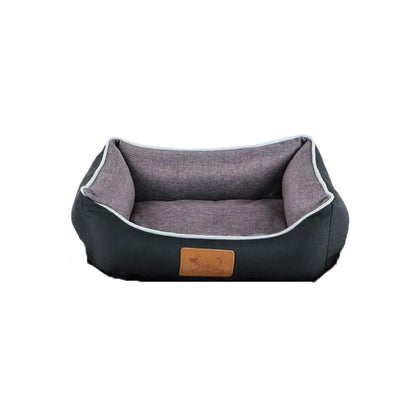 3-teiliges Katzennest-Set aus mit Leinen gefüllter Baumwolle, 10 Sätze, Helle Kaffeefarbe/ Dunkelgrau